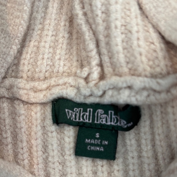 Wild Fable Cream Ribbed Sweater - Picture 2 of 3